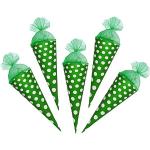 Grüne 50 cm Zuckertüten durchsichtig aus Kunststoff für Mädchen Silvester 
