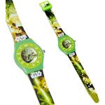 Star Wars Yoda Kunststoffarmbanduhren mit Analog-Zifferblatt mit Kunststoff-Uhrenglas mit Kunststoffarmband für Kinder 