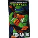 Motiv Ninja Turtles Leonardo Kinderbadetücher aus Frottee personalisiert 70x140 