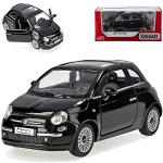 Schwarze FIAT 500 Modellautos & Spielzeugautos aus Metall 
