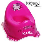 Pinke Hello Kitty Töpfchen mit Tiermotiv aus Kunststoff 