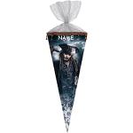 Motiv 22 cm Fluch der Karibik Jack Sparrow Zuckertüten aus Kunststoff für Jungen 