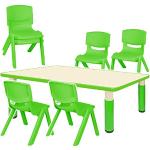 Grüne Kindersitzgruppen Matte aus Holz Breite 100-150cm, Höhe 50-100cm, Tiefe 50-100cm 7-teilig 1 Person 