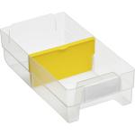 Gelbe Allit Kleinteilemagazine aus Kunststoff mit Schublade 10-teilig 