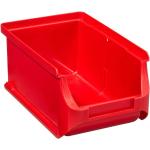 Rote Allit Sichtlagerboxen aus Kunststoff 