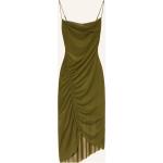 Olivgrüne AllSaints Wasserfall-Ausschnitt Spaghettiträger-Kleider aus Baumwolle für Damen Größe M für den für den Winter 