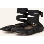 Schwarze AllSaints Karree Slingback Ballerinas aus Glattleder für Damen Größe 39 