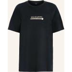 Reduzierte Schwarze AllSaints T-Shirts aus Baumwolle für Damen Größe M 