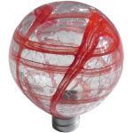 Allsop Home and Garden Firefly Red Globe Mundgeblasene Glasplatte mit Gartenstecker, 1 Stück