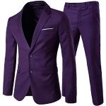 Violette Hochzeitsanzüge mit Knopf für Herren Größe S 2-teilig für den Bräutigam 