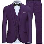 Violette Hochzeitsanzüge für Herren Größe XL 3-teilig zur Hochzeit 