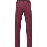 Bordeauxrote Business Business-Hosen mit Reißverschluss aus Polyester für Herren Größe 3 XL 