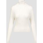 Reduzierte Weiße Allude Rollkragen Kaschmir-Pullover aus Wolle für Damen Größe L für den für den Sommer 