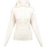 Reduzierte Weiße Casual Allude Kaschmir-Pullover aus Wolle mit Kapuze für Damen Größe M für den für den Winter 