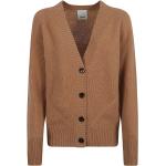 Reduzierte Braune Allude Kaschmir-Pullover aus Wolle für Damen Größe L 