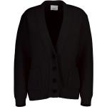 Schwarze Allude V-Ausschnitt Damencardigans mit Knopf Handwäsche Größe L für den für den Winter 