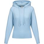 Reduzierte Blaue Sportliche Allude Kaschmir-Pullover aus Wolle mit Kapuze für Damen Größe M 