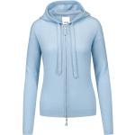 Reduzierte Blaue Sportliche Allude Kaschmir-Pullover aus Wolle mit Kapuze für Damen Größe S 