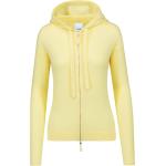 Reduzierte Gelbe Allude Kaschmir-Pullover aus Wolle mit Kapuze für Damen Größe S 