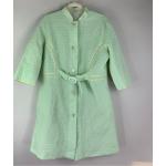 Reduzierte Mintgrüne Gesteppte Vintage Maxi Damensteppmäntel & Damenpuffercoats mit Gürtel Größe L für den für den Herbst 