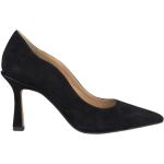 Reduzierte Schwarze Elegante Alma en Pena Spitze High Heels & Stiletto-Pumps aus Leder für Damen Größe 42 mit Absatzhöhe 7cm bis 9cm 