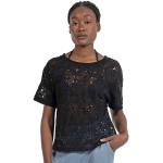 Schwarze Elegante Alma & Lovis Vegane Bio Nachhaltige Blusenshirts & Schlusen aus Baumwolle für Damen Größe XS für den für den Sommer 