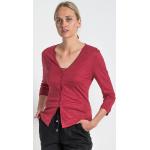 Rote Alma & Lovis Mini Nachhaltige V-Ausschnitt Kurzjacken & Cropped-Jackets aus Leinen für Damen Größe M 