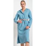 Mintgrüne Alma & Lovis Maxi Nachhaltige Polokleider ohne Verschluss aus Wolle für Damen Größe S 