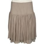 Taupefarbene Alma & Lovis Bio Nachhaltige Festliche Röcke mit Glitzer aus Baumwolle für Damen Größe L 