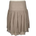 Taupefarbene Alma & Lovis Bio Nachhaltige Festliche Röcke mit Glitzer aus Baumwolle für Damen Größe XL 