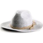 Reduzierte Hellgraue Unifarbene Casual Almbock Trachtenhüte aus Wolle 61 für Herren Größe XL 