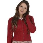 Rote Almbock Trachten-Strickjacken für Damen Größe M für den für den Sommer 