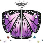 Schwarze Schmetterlingsflügel für Damen 