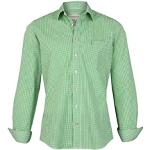 Hellgrüne Gingham Almsach Kentkragen Hemden mit Kent-Kragen mit Knopf enganliegend für Herren Größe L 