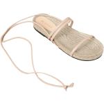 Beige Alohas Nachhaltige Römersandalen & Gladiator Sandalen aus Leder für Damen Größe 35 