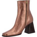 Pinke Alohas Nachhaltige High Heel Stiefeletten & High Heel Boots in Normalweite aus Leder für Damen Größe 38 