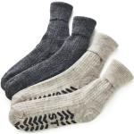 Anthrazitfarbene Anti-Rutsch-Socken maschinenwaschbar für Herren Größe 38 