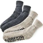 Anthrazitfarbene Anti-Rutsch-Socken maschinenwaschbar für Herren Größe 43 