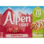 Alpen Light Summer Fruits Bars 5 x 19g