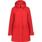 Rote Icepeak Kapuzenjacken aus Polyester mit Kapuze für Damen Größe XL für den für den Winter 