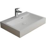 Weiße Rechteckige Handwaschbecken & Gäste-WC-Waschtische strukturiert aus Mineralguss 