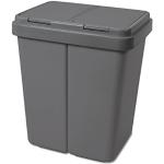 Alpfa Kunststoff Müllbehälter 2 x 25 L Duo Bin Mül