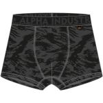 Reduzierte Schwarze Alpha Industries Inc. Herrenboxershorts aus Baumwolle Größe L 2-teilig 