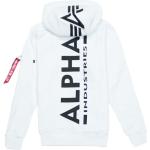 Weiße Alpha Industries Inc. Zip Hoodies & Sweatjacken aus Baumwolle mit Kapuze für Herren Größe 3 XL 
