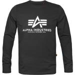 Schwarze Langärmelige Alpha Industries Inc. Herrenlongsleeves & Herrenlangarmshirts Größe XXL 