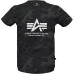Silberne Alpha Industries Inc. T-Shirts Metallic aus Baumwolle für Herren Größe L 1-teilig 