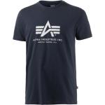 Blaue Alpha Industries Inc. T-Shirts Metallic aus Baumwolle für Herren Größe M 1-teilig 