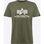 Olivgrüne Alpha Industries Inc. T-Shirts Metallic aus Baumwolle für Herren Größe 3 XL 1-teilig 