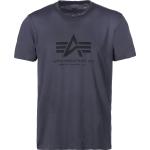 Silberne Alpha Industries Inc. T-Shirts Metallic aus Baumwolle für Herren Größe S 1-teilig 