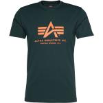 Petrolfarbene Alpha Industries Inc. T-Shirts Metallic aus Baumwolle für Herren Größe L 1-teilig 